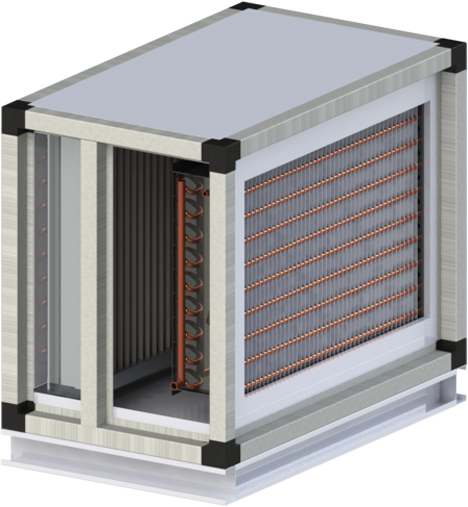 Секция фреонового воздухоохладителя